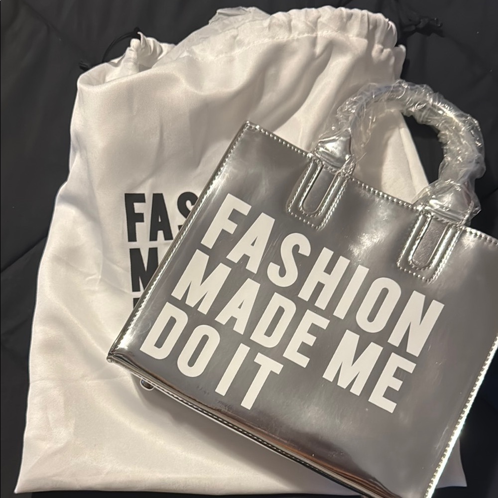 Silver Tote Bag
